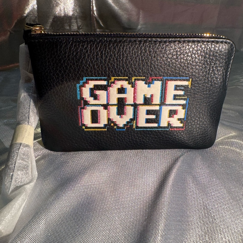 Coach Black 'Game Over' Wristlet